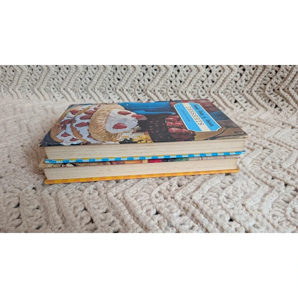 Vintage Favorite Recipes of America Cookbook Set Desserts & Vegetables Hardcover